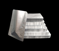 Sachet en plastique composite alimentaire à trois soudures latérales, pochette plate personnalisée pour bonbons, poudre et petits emballages alimentaires