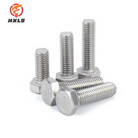 Baut Hex dan Mur SS304 SS316 Jenis Sekrup Hexagon Baut SS304 Baja Tahan Karat Berkualitas Tinggi Polos DIN933 Industri Umum 3-45 Hari