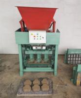 Machine à fabriquer des briques en béton semi-automatique YR4-35A, moteur 4,8 kW, cycle de 35 secondes pour blocs creux/pleins, utilisation facile par 1-2 personnes