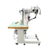 Machine à coudre latérale industrielle automatique, Double fil, pour chaussures, machine à coudre les semelles, MG-168