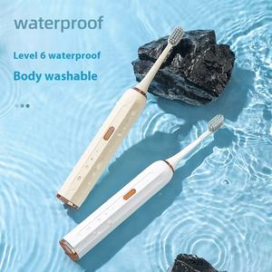 <span class=keywords><strong>Cepillo</strong></span> de dientes eléctrico ultrasónico impermeable AI IPX7 para adultos niños LED USB tipo C cerdas suaves recargables para viajes en casa - Product Image 2