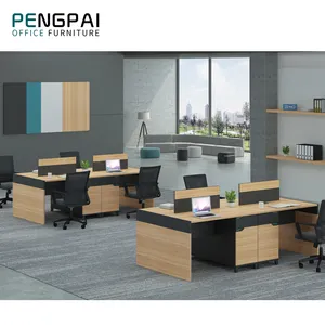 PENGPAI 4 Tempat Duduk Kantor Terbuka, Tabel Pusat Panggilan Stasiun Kerja Modular