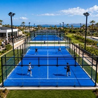 Bonnes ventes - Fabricant chinois de terrains de padel panoramiques certifiés CE - Terrain de padel standard 10x20m pour intérieur et extérieur