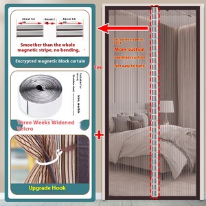 Moderno auto-assorbente magnete finestra schermo Anti-zanzara porta tenda con <span class=keywords><strong>per</strong></span> Velcro <span class=keywords><strong>per</strong></span> casa camera da letto estate poliestere <span class=keywords><strong>rete</strong></span> - Product Image 6