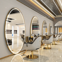 Miroir de coiffure mural ou sur pied en verre pour salon de coiffure, design moderne et contemporain, simple face