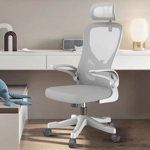 Silla <span class=keywords><strong>de</strong></span> Oficina Ergonómica Ustovian con Soporte Lumbar, Silla Simple y Duradera con Cojín <span class=keywords><strong>de</strong></span> Esponja, Silla Giratoria con Elevación para Trabajadores - Product Image 3