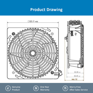Ventilador Axial de CA de Alto Rendimiento ebm-papst DV4600-492 115V 119*119*38mm para Ventilación Industrial - Product Image 4