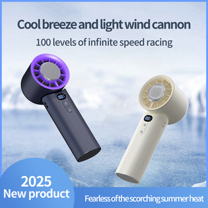 Ventilateur portable électrique pliable sans pales, silencieux, à batterie, avec moteur sans balais à plus de cinq vitesses, pour usage commercial - Product Image 1