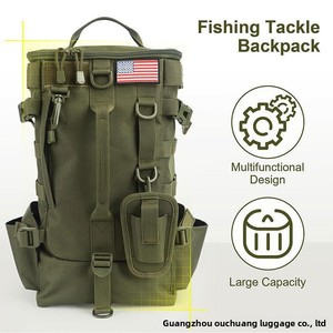 Sac à dos de pêche à grande capacité, porte-canne à pêche, organisation des équipements, sac de transport - Product Image 3