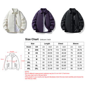 Veste matelassée tendance coupe-vent et chaude pour homme avec col rabattable et fermeture à boutons-pression – Idéale pour l'hiver (vente en gros) - Product Image 3
