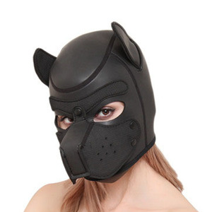 <span class=keywords><strong>Masque</strong></span> de tête de <span class=keywords><strong>chien</strong></span> <span class=keywords><strong>SM</strong></span> multicolore OEM en gros avec GAG inclus pour adultes - Product Image 1