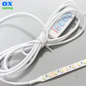 Flexible SMD 2835 120led/m CCT Dual Tunable Tri Color Warm White 3000K 6500K 8MM 5MM 5V Dimmable Adjustable USB LED Strip Tape