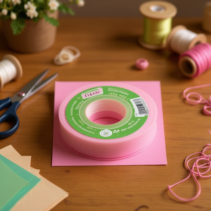 Nastro di Gasa Rosa 2Cm X 35Y per Forniture Artigianali - Product Image 2