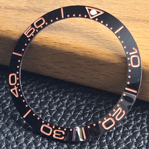 Pieza de reloj de alta calidad, bisel de cerámica con números plateados de 38mm para accesorios de repuesto <span class=keywords><strong>GMT</strong></span> de 40mm - Product Image 5
