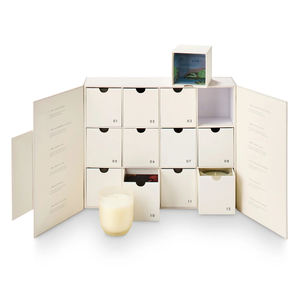 Bocal à bougie parfumé écologique blanc personnalisé Boîte d'emballage en carton <span class=keywords><strong>Calendrier</strong></span> <span class=keywords><strong>de</strong></span> <span class=keywords><strong>l</strong></span>'<span class=keywords><strong>Avent</strong></span> vide <span class=keywords><strong>de</strong></span> luxe 12 boîtes pour bougies parfums - Product Image 1
