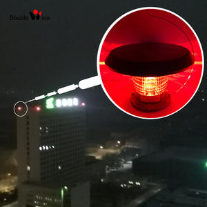 ราคาผู้ผลิตระบบไฟเตือนการบินแบบเสาความเข้มปานกลางพลังงานแสงอาทิตย์ ป้องกันนก - Product Image 4