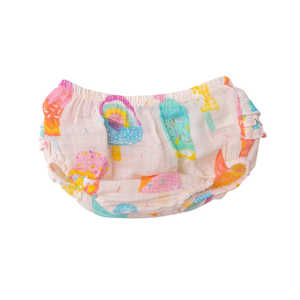 ชุดรอมเปอร์เด็กอ่อนผ้ามัสลินออร์แกนิคสำหรับฤดูร้อน แขนกุด สายเดี่ยว กางเกงขายาว บอดี้สูทเด็ก ผ้ามัสลินเนื้อแน่นด้านหลัง - Product Image 3