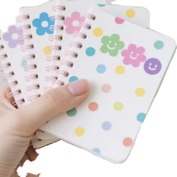 Journal de voyage à spirale à couverture souple transparente à 6 anneaux multicolores, défi d'économie d'argent, planificateur budgétaire, classeur A5 en PVC