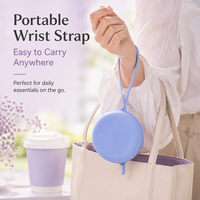 Porte-monnaie imperméable multifonctionnel ultra-léger en silicone avec fermeture éclair, organiseur de voyage, petite pochette portable pour accessoires