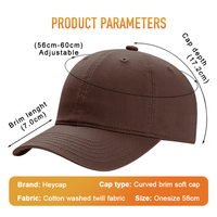 Gorra de Béisbol de Moda de Algodón con Logotipo Bordado en 3D Personalizado Heycap, Gorra Deportiva Transpirable al por Mayor, Fabricante OEM Unisex