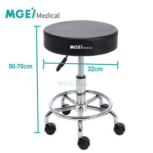मध्यस्थ कारखाने प्रत्यक्ष स्टेनलेस स्टील पू चल ऊंचाई एडजस्टेबल मेडिकल चेयर डॉक्टरों और अस्पतालों के लिए - Product Image 2