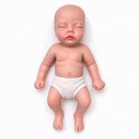Poupée Reborn en Silicone Solide de 30 cm (12 pouces) – Toucher Réaliste, Yeux Ouverts, Extensible, Jouet Doux et Réaliste, Peinte à la Main, Cadeau
