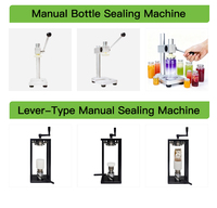 Scelleuse de canettes PET manuelle, semi-automatique et entièrement automatique, non rotative, pour les magasins de thé aux bulles, de bière et de jus