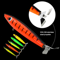 MISTER LURE Cannes à pêche, leurres en bois, leurres de traîne, hélices en acier inoxydable, leurres de pêche en bois, hélices