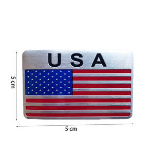 Autocollant de style de voiture Auto USA 3D drapeau américain insigne emblème décalcomanie décoration pour Ford <span class=keywords><strong>Cadillac</strong></span> Dodge Ram pour Toyota Honda - Product Image 5
