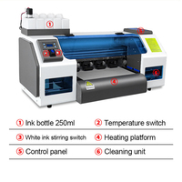 Petite imprimante numérique DTF A3 A4 Nouveau design 30 cm Haute vitesse Bureau Transfert thermique Xp600 Imprimante DTF Machine d'impression