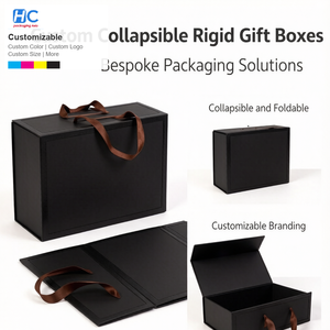 Foldable Rigid Cardboard <b>Magnetic</b> <b>Gift</b> <b>Box</b> For Luxury Handbag Premium Custom Packaging Wholesale Supplier - Product Image 2