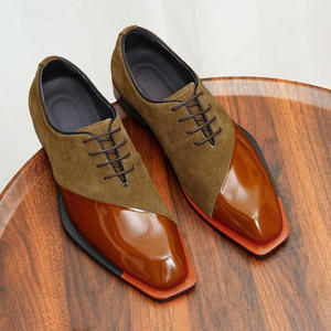 Zapatos Oxford de Hombre Hechos a Mano con Cordones y Punta Cuadrada, de Cuero Vacuno Premium, Ligeros y Elegantes para Bodas, Fiestas y Uso Casual - Product Image 3
