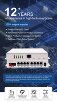 Convertisseur de fibre optique téléphonique PCM 1 canal, multiplexeur vocal Fxs/Fxo pour Fax RJ11 POTS, convertisseur de fibre optique réseau Gigabit