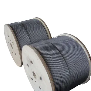 Preço de fábrica 10 milímetros corda de arame de aço inoxidável com clip para venda