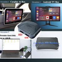 Caja de IA CP-308 con Android 11 y GPS Integrado, 64 GB para Reproducir en el Automóvil, Descarga de Aplicaciones de Transmisión como Youtube/Netflix desde la Tienda de Aplicaciones