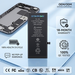 <span class=keywords><strong>Batterie</strong></span> de haute qualité pour <span class=keywords><strong>iPhone</strong></span> 6 <span class=keywords><strong>6S</strong></span> 7 8 <span class=keywords><strong>Plus</strong></span> X XS 11 12 Certifiée CE FCC RoHS Fabricant Service OEM Capacité de livraison rapide - Product Image 4