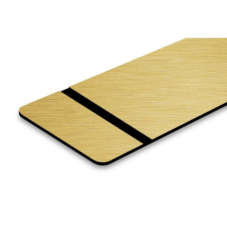 Двухцветный лист из АБС-пластика под заказ, матовая золотая поверхность для лазерной гравировки
