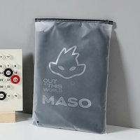 Sac en plastique à fermeture éclair personnalisé avec logo givré pour vêtements, cosmétiques, maillots de bain, pochette à fermeture éclair