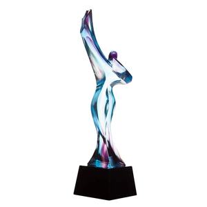 Trophée de <span class=keywords><strong>rêve</strong></span> en cristal de glaçure colorée au design unique - Product Image 1