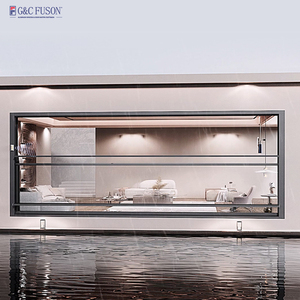 Finestra in Alluminio Fuson di Grandi Dimensioni con Doppio Vetro, Telaio in Alluminio, Apertura Verticale Automatica con Sollevamento Elettrico - Product Image 1