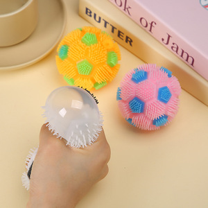 Jincan New Decompression Flash Fur Ball Creative Flower Ball Toy for Kids <strong>Strange</strong> Fidget Vent Kids' <strong>Gifts</strong> Wholesale - Product Image 4