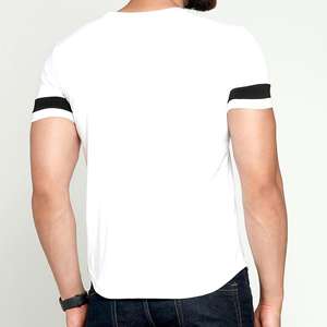 REEDOT-T-shirt de sport, t-shirt à col rond pour hommes de poids moyen, script 100% coton, lavage en machine, importé, coupe standard - Product Image 4