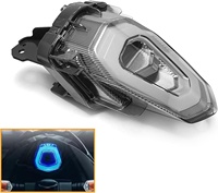 Feu arrière LED pour moto LAVITIN avec contrôle par application mobile pour Yamaha Y16ZR LC135 V8, clignotant, feu stop, 7 couleurs
