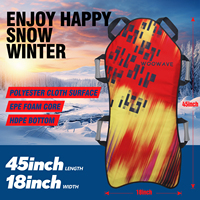 WOOWAVE Tapis de neige coloré à enrouler, tapis de snowboard flexible pour enfants, cadeau de Noël d'hiver parfait et amusement au parc à neige