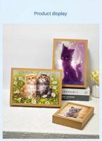 Lampe de table personnalisée avec cadre LED pour peinture lumineuse, boîte à lumière 3D pour photos d'anime de Noël, impression UV, peinture originale