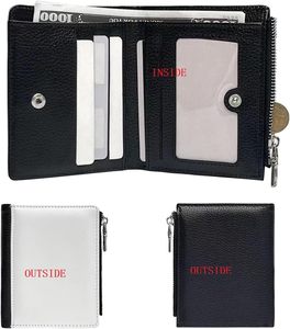 10 Pezzi Portafogli Vuoti per Sublimazione, <span class=keywords><strong>Regali</strong></span> di San Valentino, Portafogli <span class=keywords><strong>Personalizzati</strong></span> in PU, Portamonete Fai-da-Te con Logo e <span class=keywords><strong>Foto</strong></span> per la Festa del Papà - Product Image 1