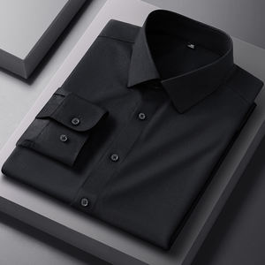 Camicia a Maniche Lunghe da Uomo in Modal, Resistente alle Pieghe e Senza Stiratura, Camicia Professionale Tinta Unita per Uomo - Product Image 3