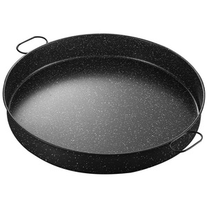 Non-Stick Steamed Cake <b>Pan</b> Round Flat-Bottomed Tray Maifan Stone Vegetable Plate With Dual <b>Handles</b> For Easy Handling - Product Image 2