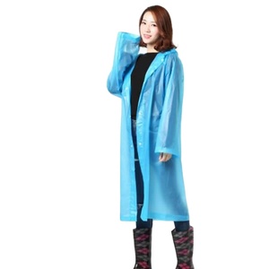 Imperméables réutilisables en EVA, ponchos de pluie imperméables unisexes pour hommes et femmes, longue cape de pluie - Product Image 1
