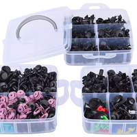 HE184 680 pièces (23 types) / 725 pièces Kit de clips de fixation en plastique pour réparation de carrosserie automobile, garnitures de porte, panneaux et ailes de voiture